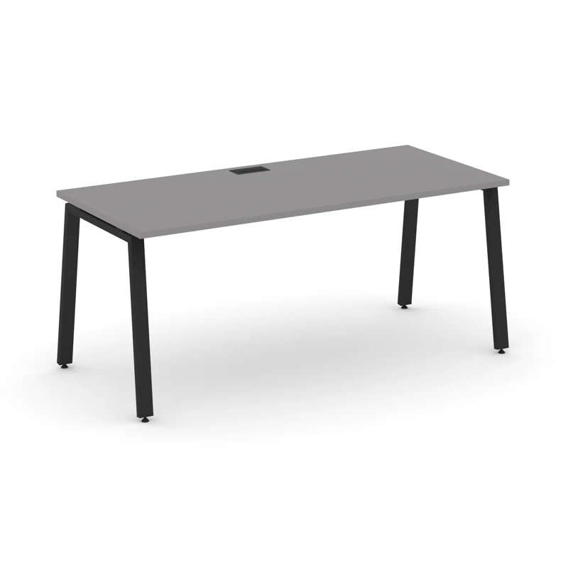 Стол руководителя на металлокаркасе (А-60x30 черный) STYLE PROJECT DIRECT SN-6A.SR-013.M
