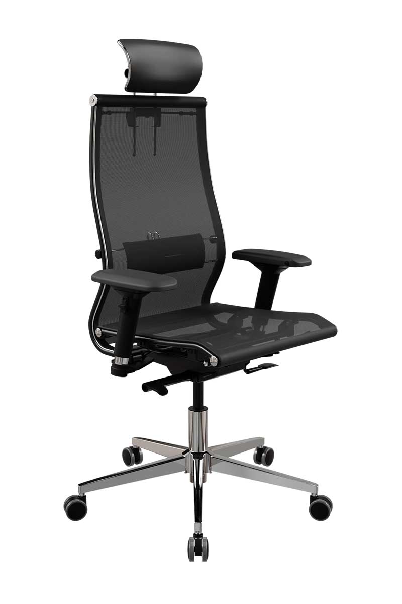 Кресло METTA ErgoLife SynchroSit 10 B2-107D - Сетка(T) с подголовником