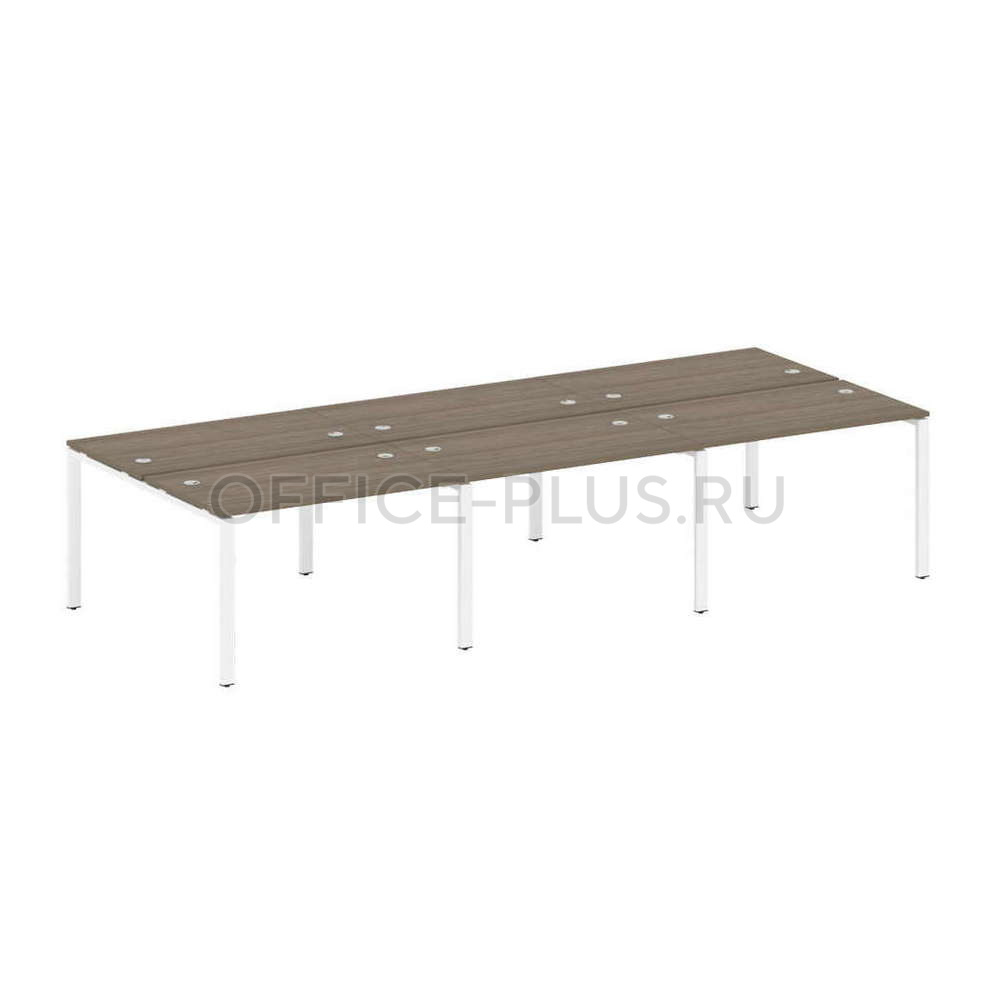 Рабочая станция 6 мест Metal System Style на металлокаркасе БП.СМ-6.2