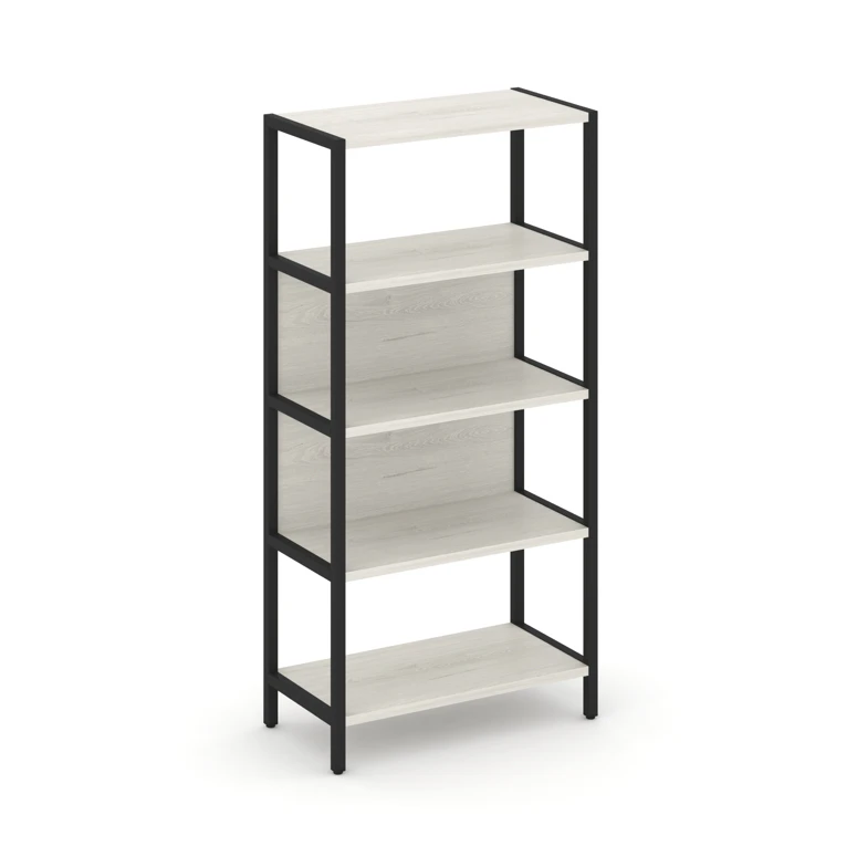 Односекционный стеллаж четырехярусный SHELF SYSTEM (металл черный) SN.STM-411
