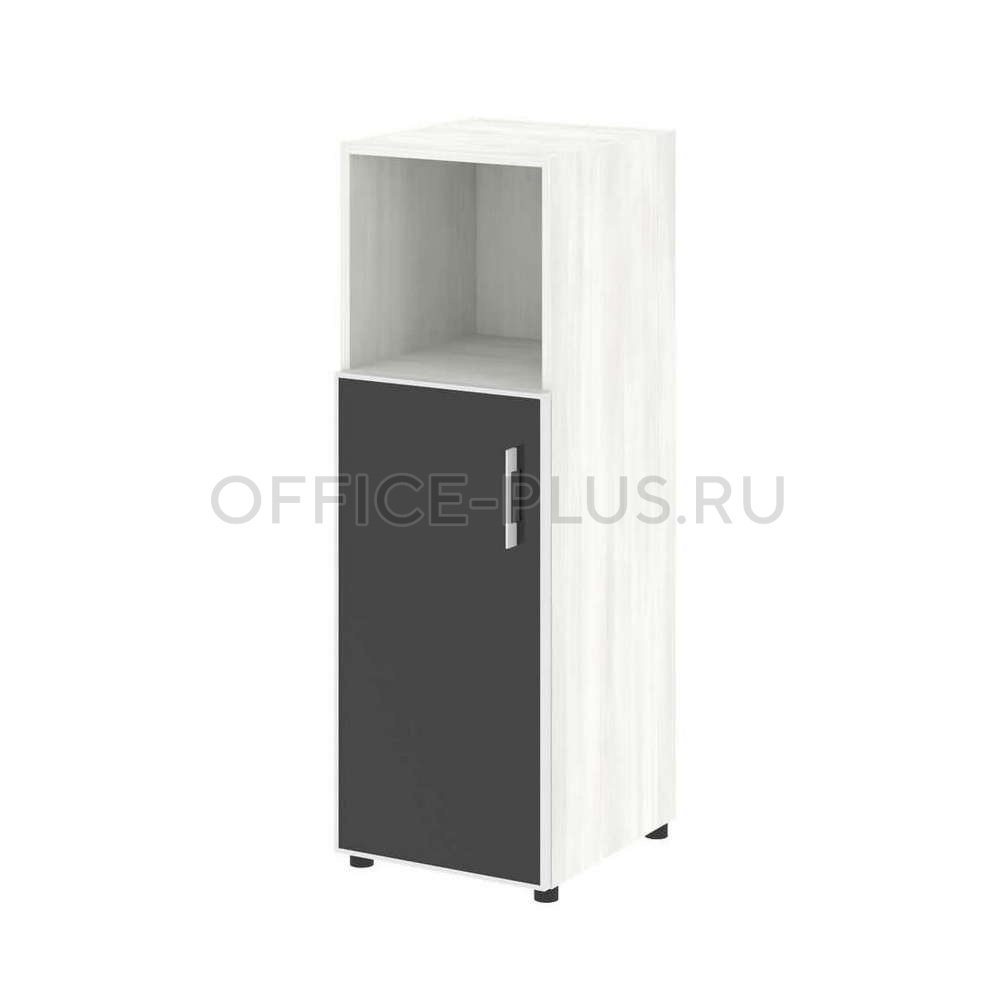 Шкаф пенал средний Yalta LT.SU-2.2R L White/Black