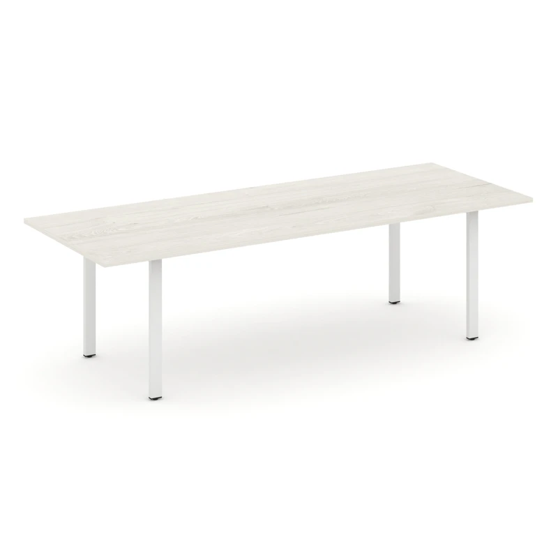 Стол для переговоров на металлокаркасе (П-60x30 белый) Style Project Direct SN-6P.SPRG-258.3