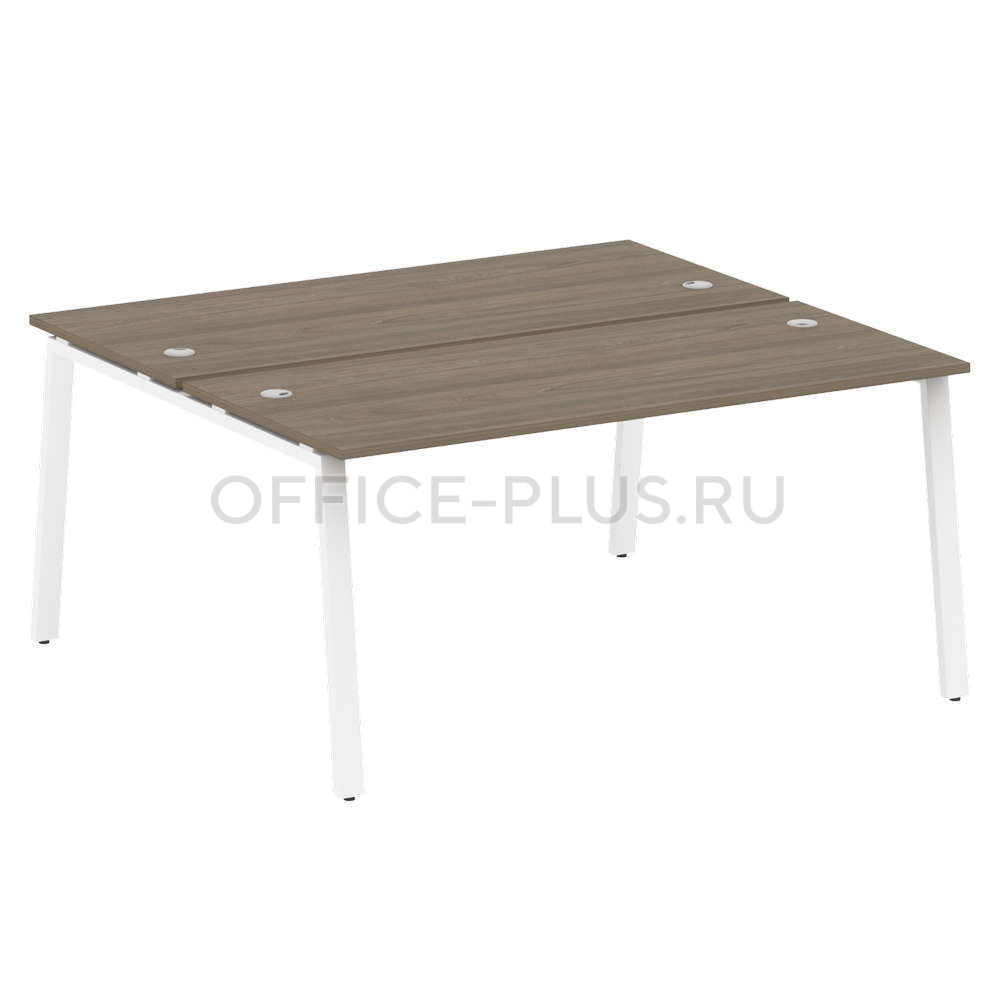Рабочая станция 2 места Metal System Style на металлокаркасе БА.РАС-СП-2.4