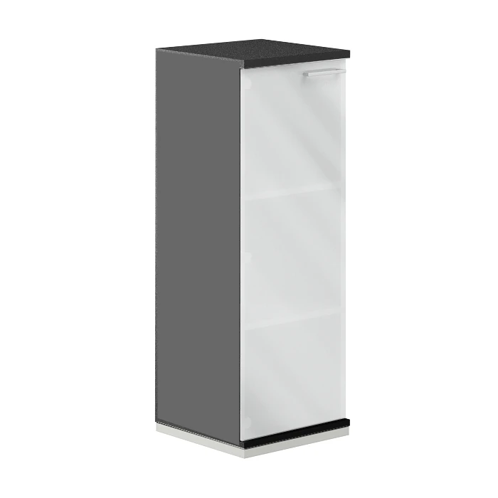Шкаф средний пенал для документов со стеклянной дверью левый Allegro AG.205L