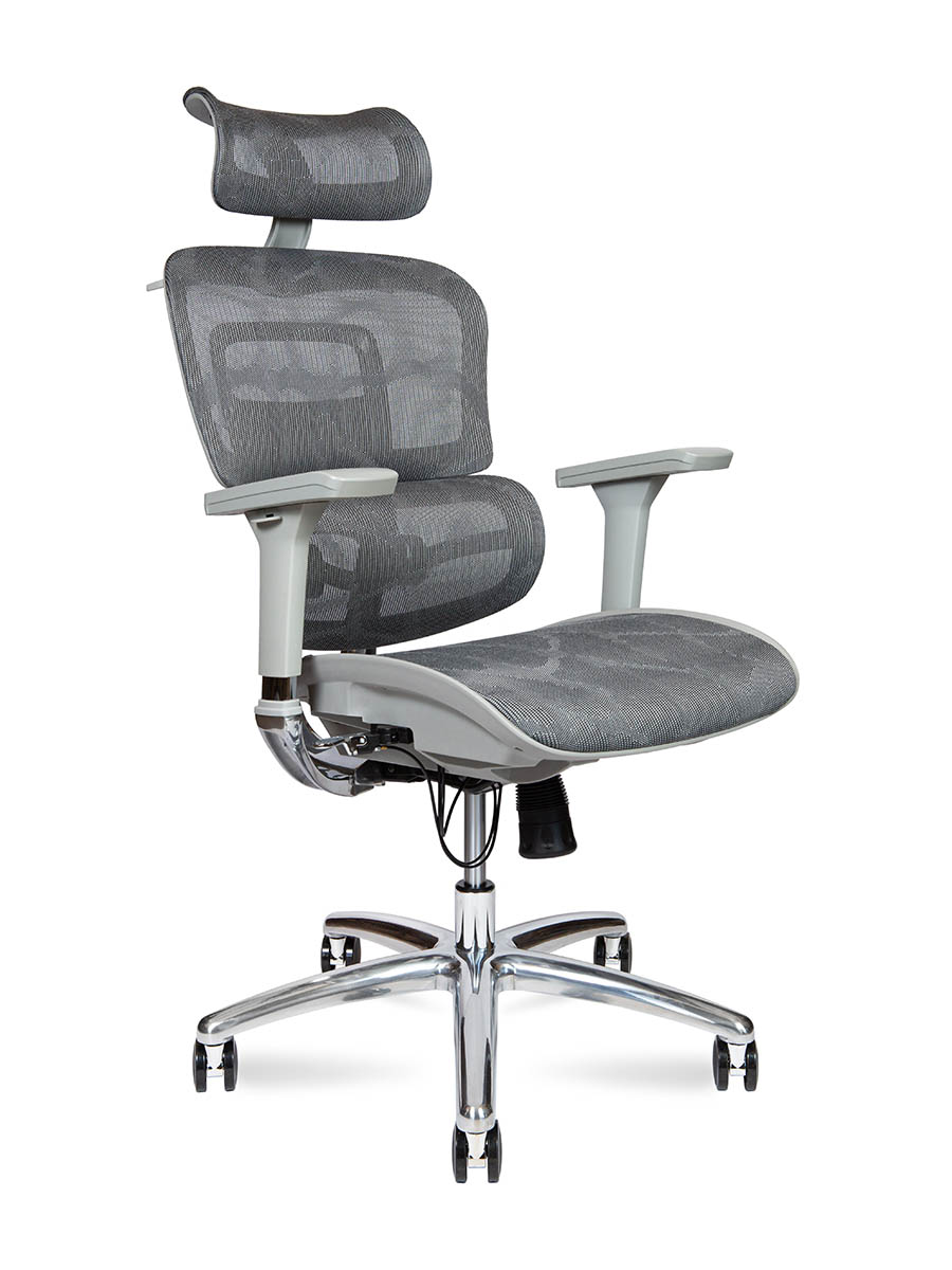 Кресло для руководителя Norden Крон / Kron aluminium grey
