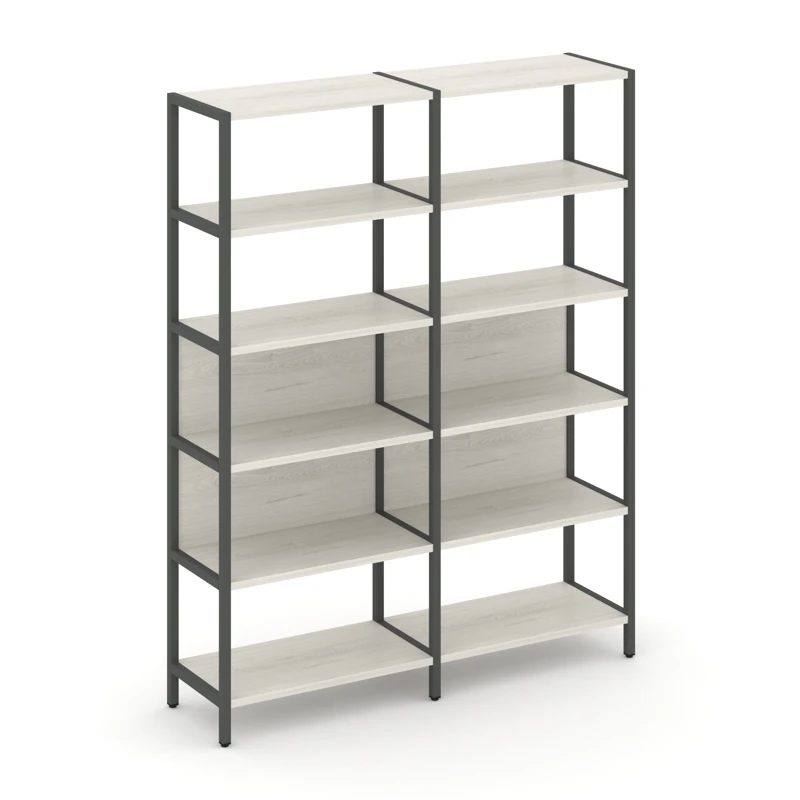 Двухсекционный стеллаж пятиярусный SHELF SYSTEM (металл антрацит) SN.STM-521