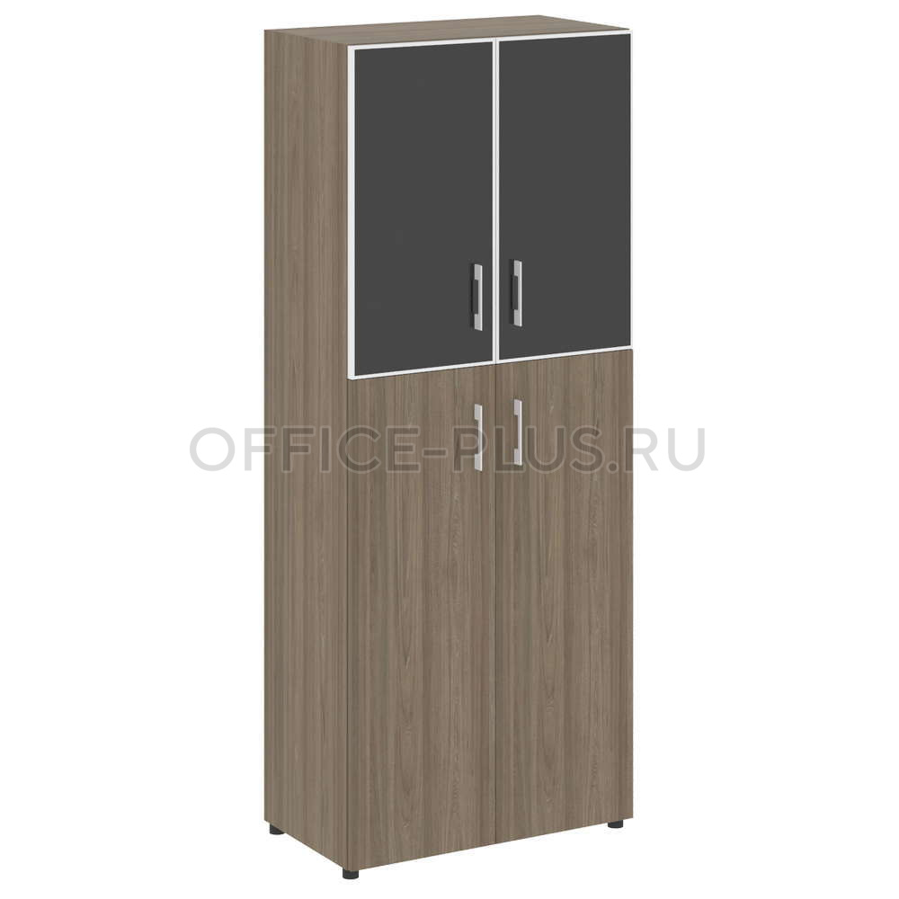 Шкаф высокий Yalta LT.ST-1.7R White/Black