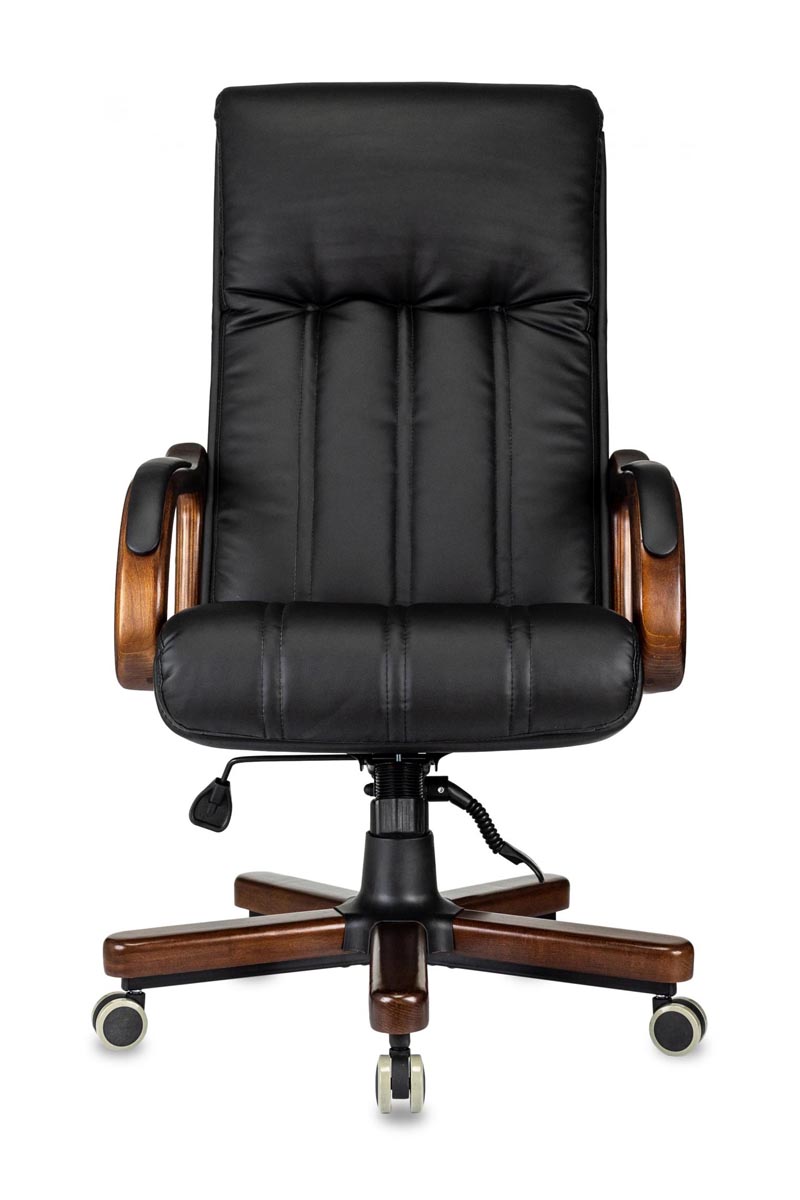 Кресло руководителя Бюрократ T-9932Walnut экокожа