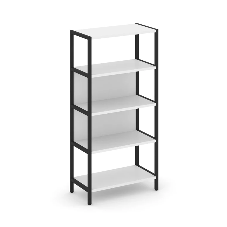 Односекционный стеллаж четырехярусный SHELF SYSTEM (металл черный) SN.STM-411