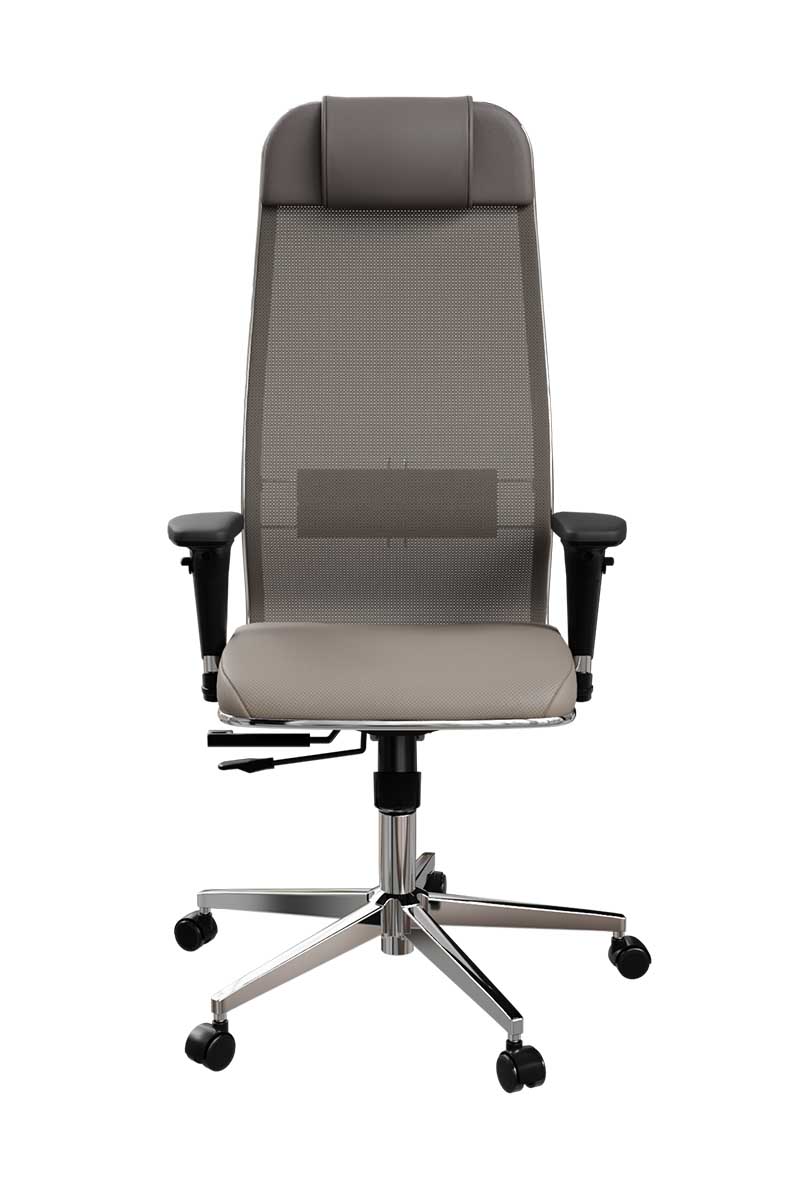 Кресло METTA ErgoLife SynchroSit 10 B1-115D -  Сетка(X2)+ЭкоКожа(Экстра)
