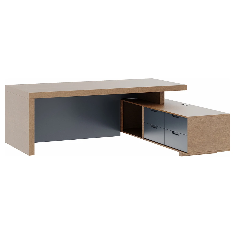Стол руководителя с тумбой правый Concept CON362102