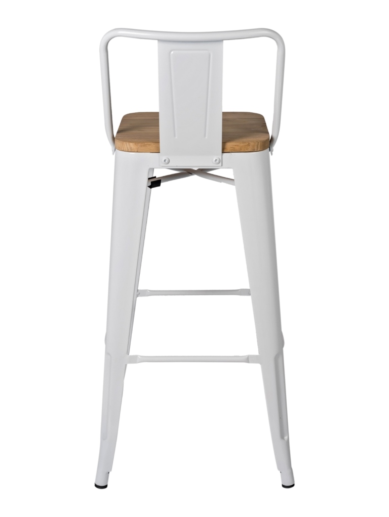 Стул барный Stool Group Tolix Wood со спинкой дерево