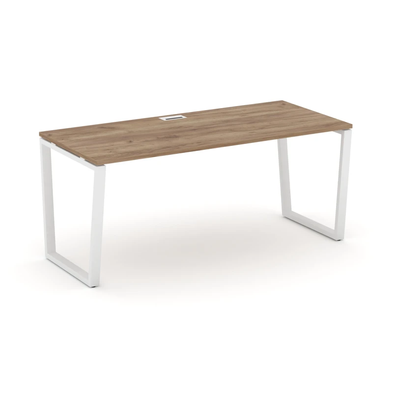 Стол руководителя на металлокаркасе (VО-60x30 белый) Style Project Direct SN-6T2.SR-014.M