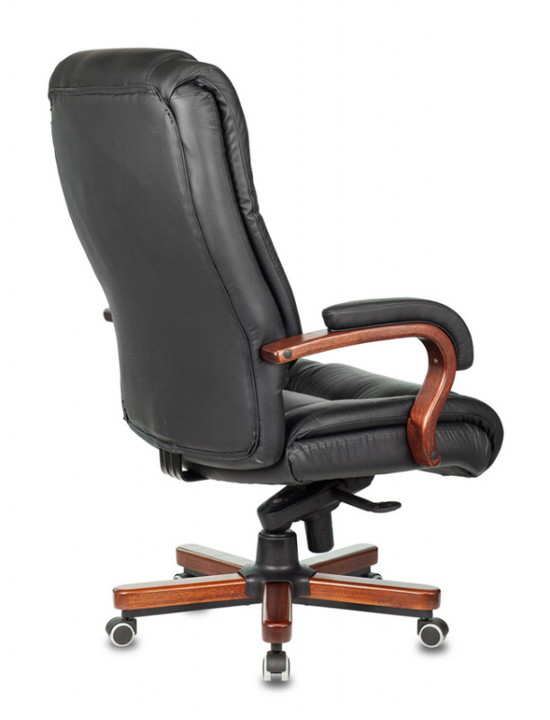 Кресло руководителя Бюрократ T-9925WALNUT кожа
