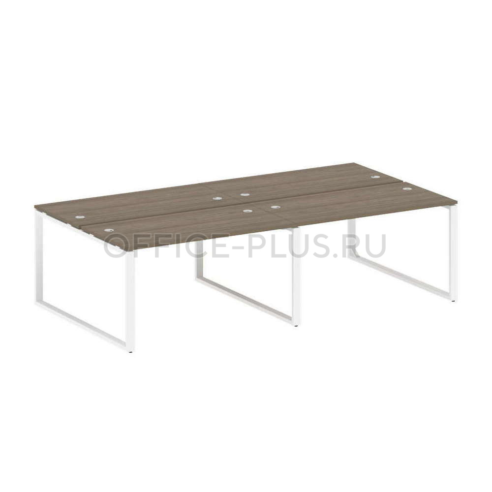 Рабочая станция 4 места Metal System Style на металлокаркасе БО.СМ-4.3