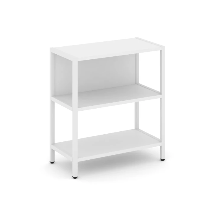 Односекционный стеллаж двухярусный Shelf System (металл белый) SN.STM-211