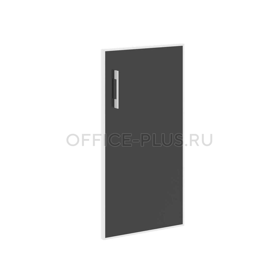 Дверь для шкафа стеклянная Yalta в раме, стекло-лакобель, LT.S3R (R) White/Black