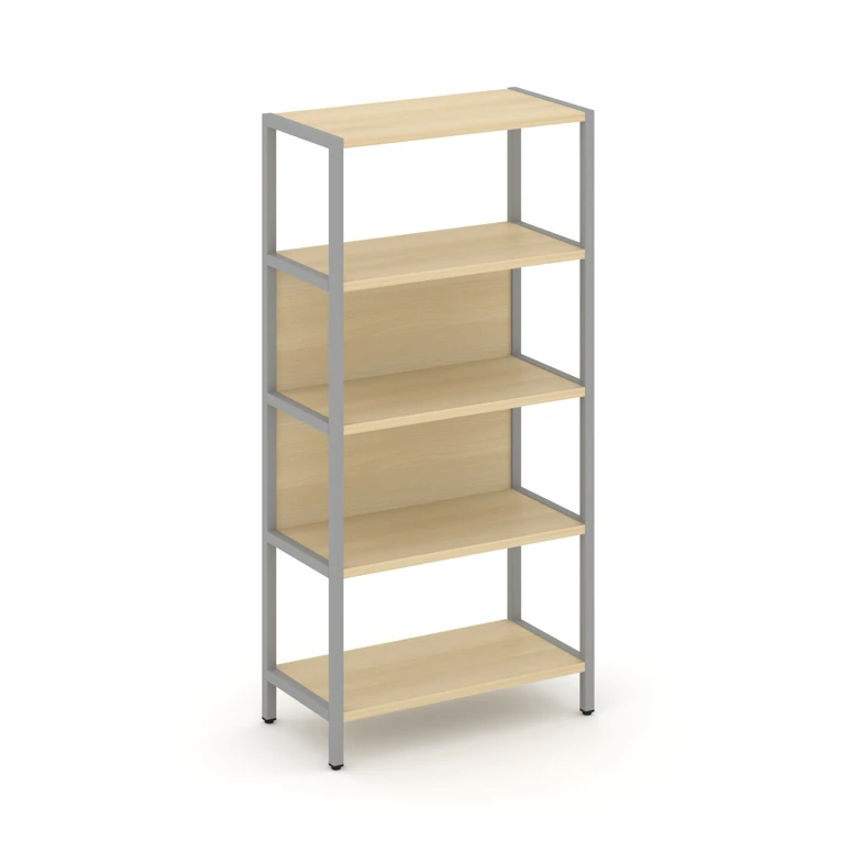 Односекционный стеллаж четырехярусный Shelf System (металл серый) SN.STM-411