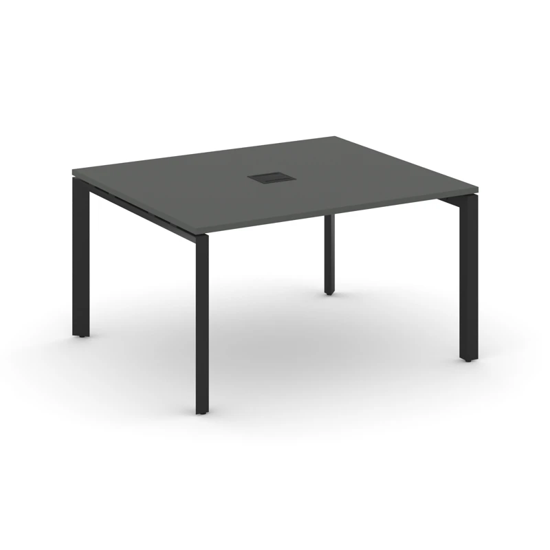 Стол для переговоров на металлокаркасе (П-59х59 черный) Style Project Next SN-59P.SPRG-034