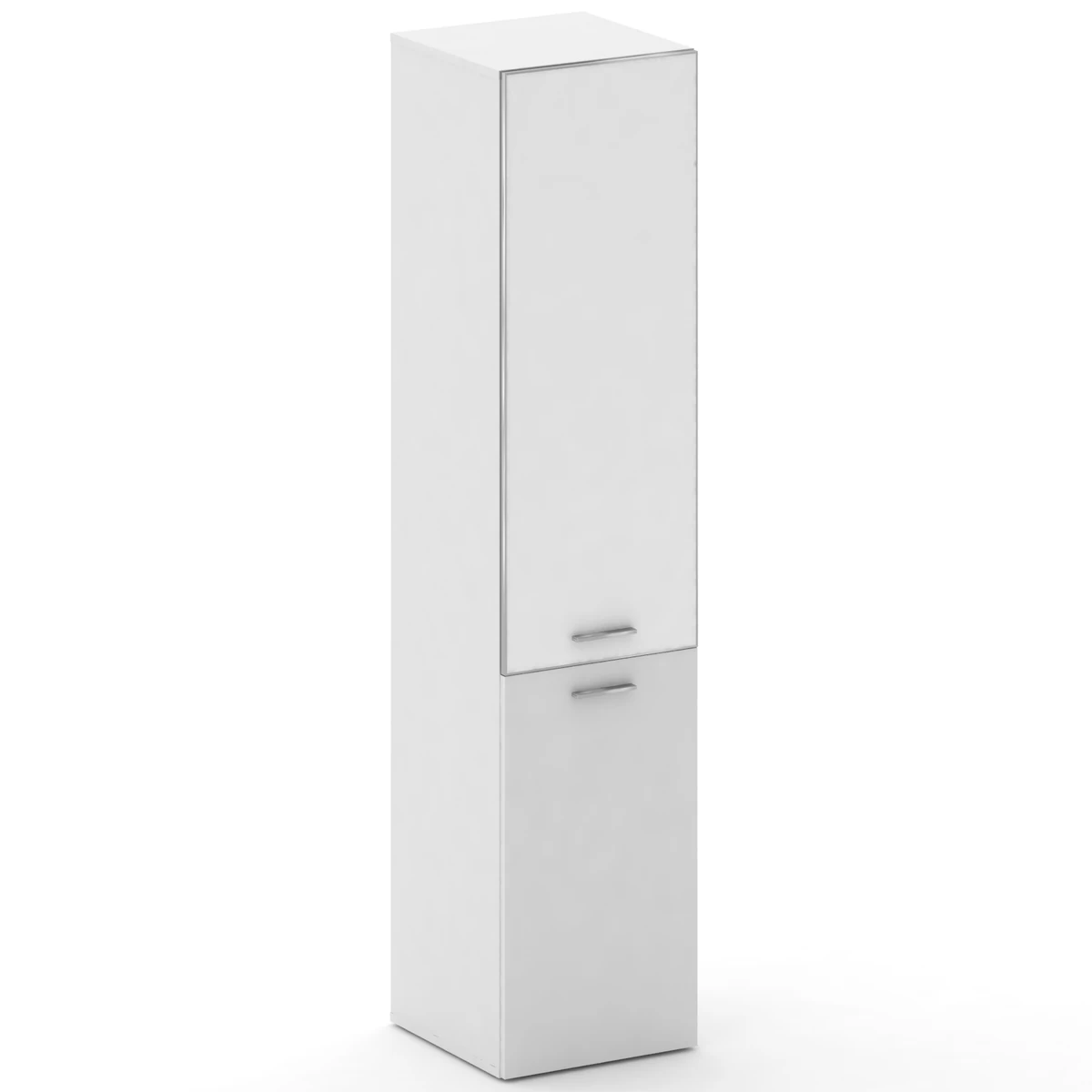 Шкаф высокий пенал для документов правый Fresco FRU.SU-101 (R) white