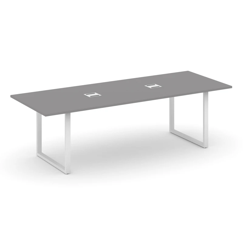 Стол для переговоров на металлокаркасе (О-60x30 белый) Style Project Direct SN-6O.SPRG-258