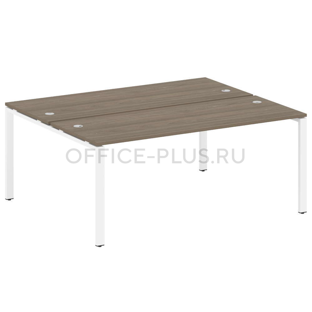 Рабочая станция 2 места Metal System Style на металлокаркасе БП.РАС-СП-2.5