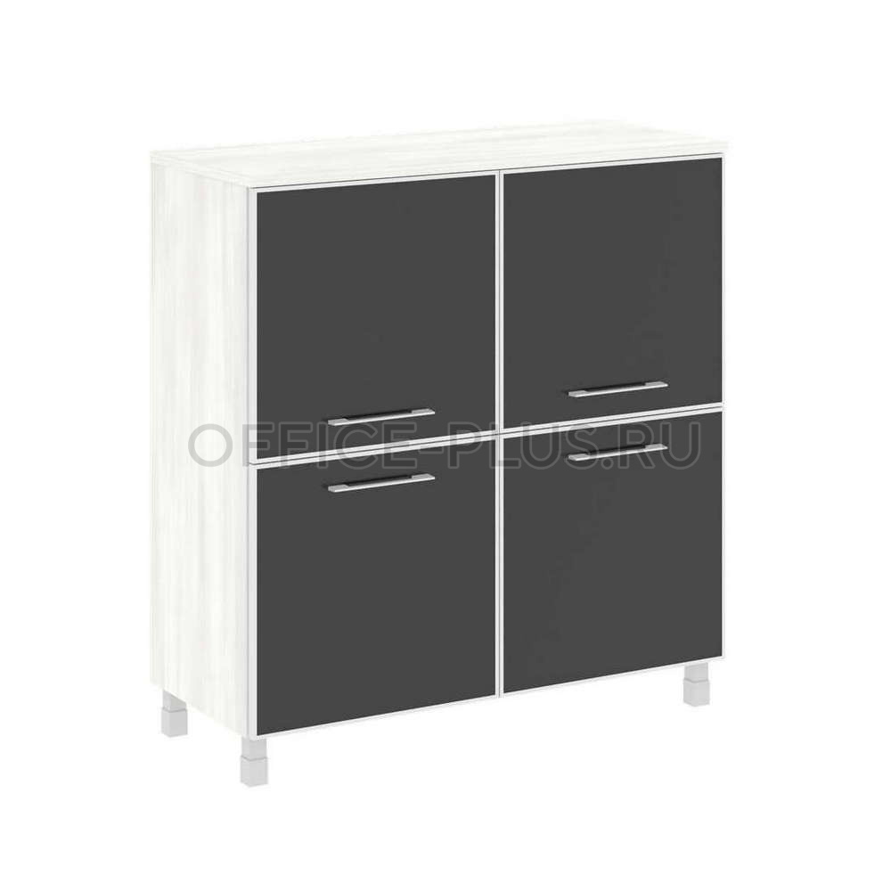 Шкаф средний Yalta LT.SD-1.2R White/Black