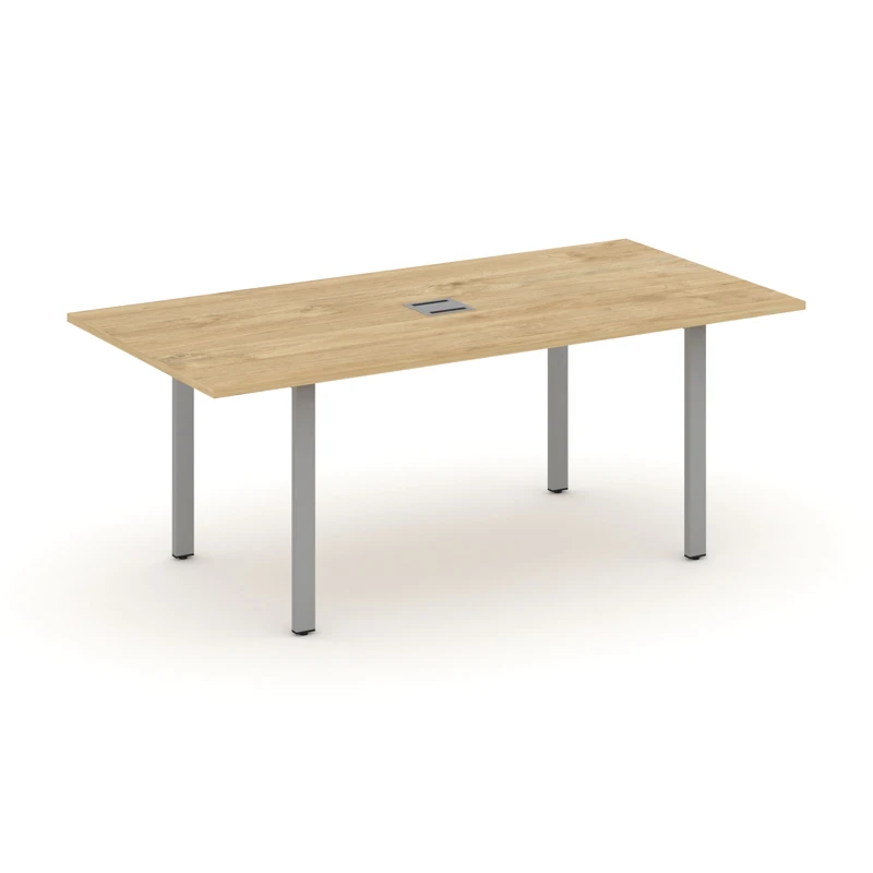 Стол для переговоров на металлокаркасе (П-60x30 серый) STYLE PROJECT DIRECT SN-6P.SPRG-198