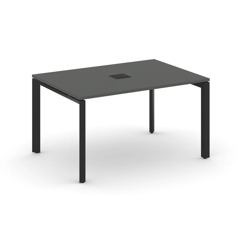 Стол для переговоров на металлокаркасе (П-59х59 черный) Style Project Next SN-59P.SPRG-002