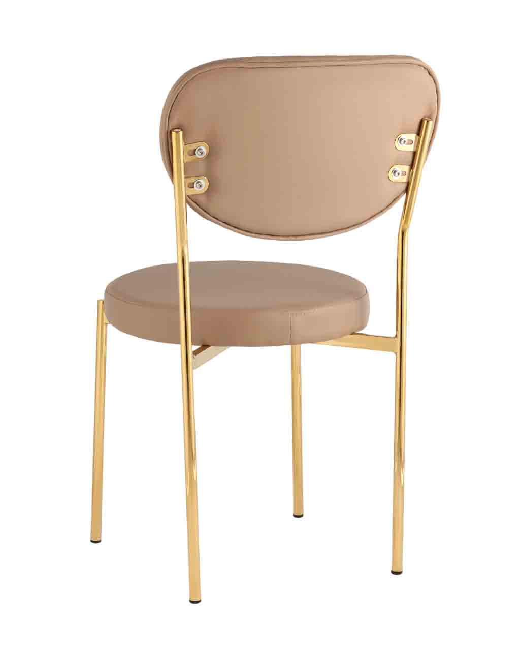Стул обеденный Stool Group Барбара золотые ножки экокожа