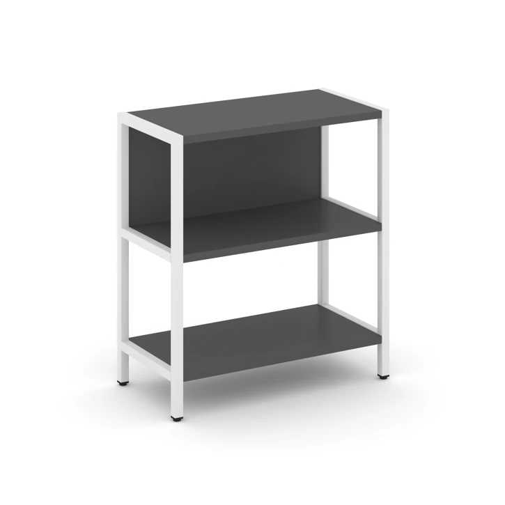 Односекционный стеллаж двухярусный Shelf System (металл белый) SN.STM-211