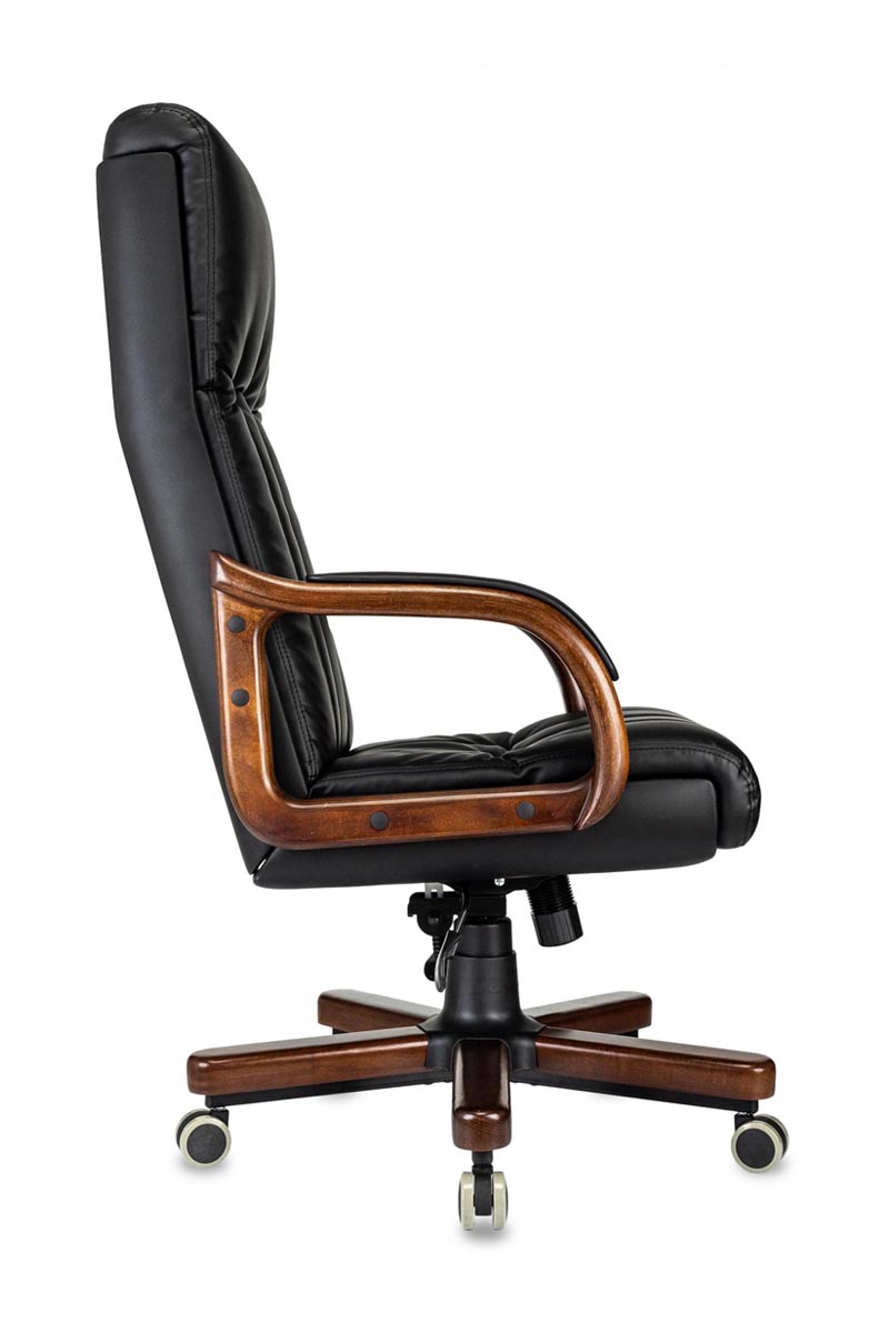 Кресло руководителя Бюрократ T-9932Walnut экокожа