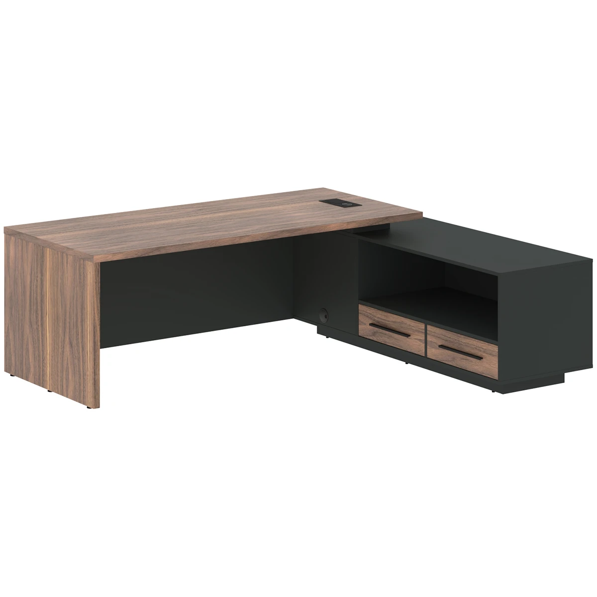 Стол руководителя с тумбой правый VELION VENEER VRCT 2319R