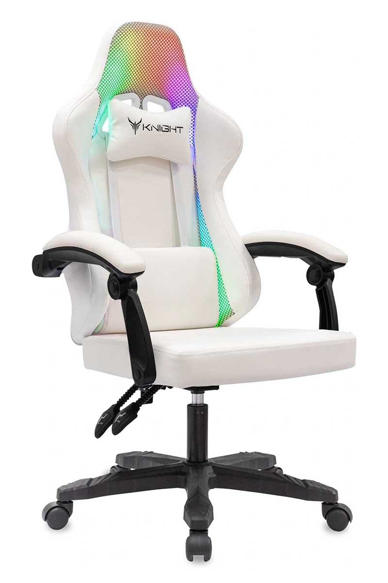 Игровое кресло Бюрократ Knight Wolf RGB экокожа