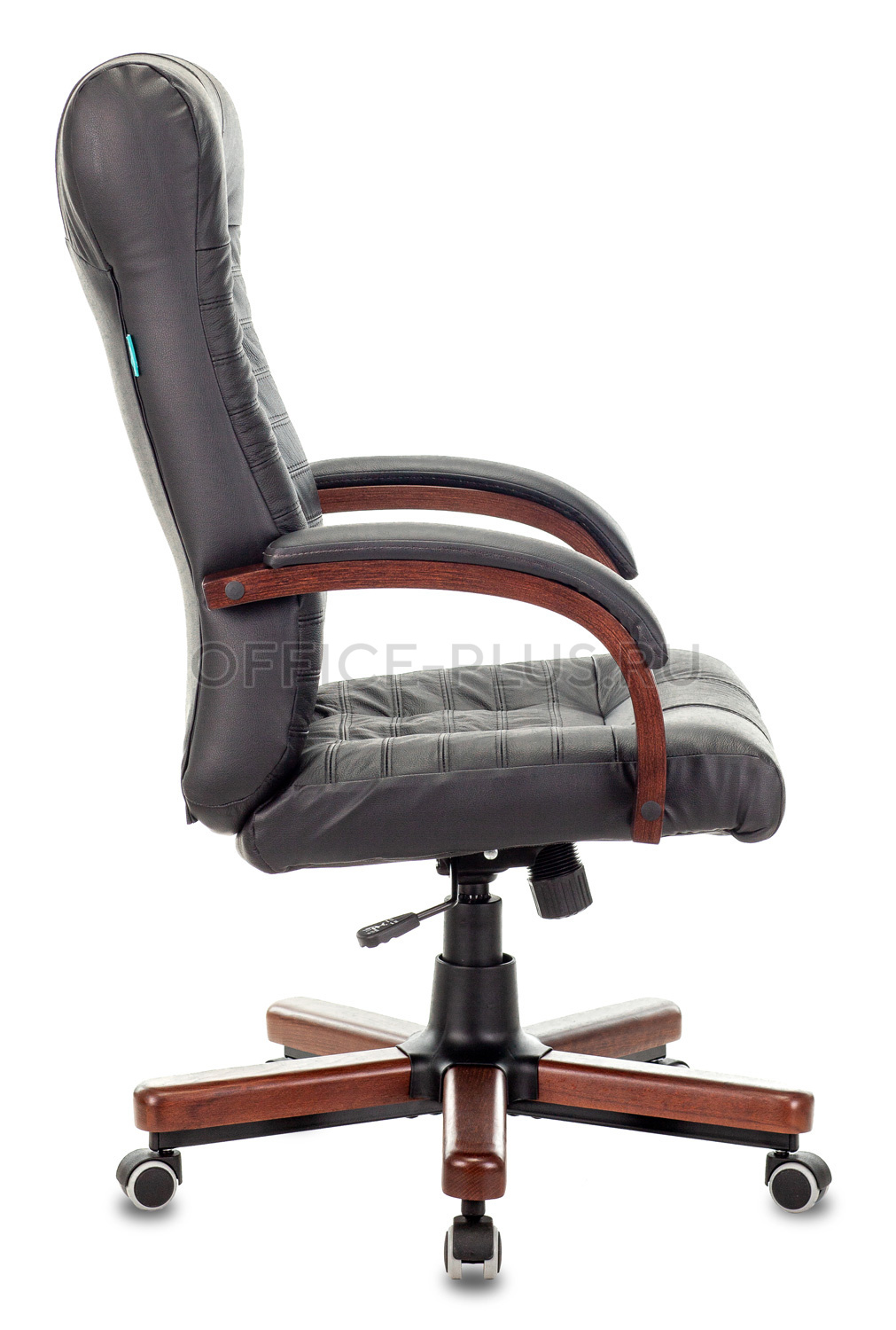 Кресло руководителя Бюрократ KB-10 WALNUT кожа