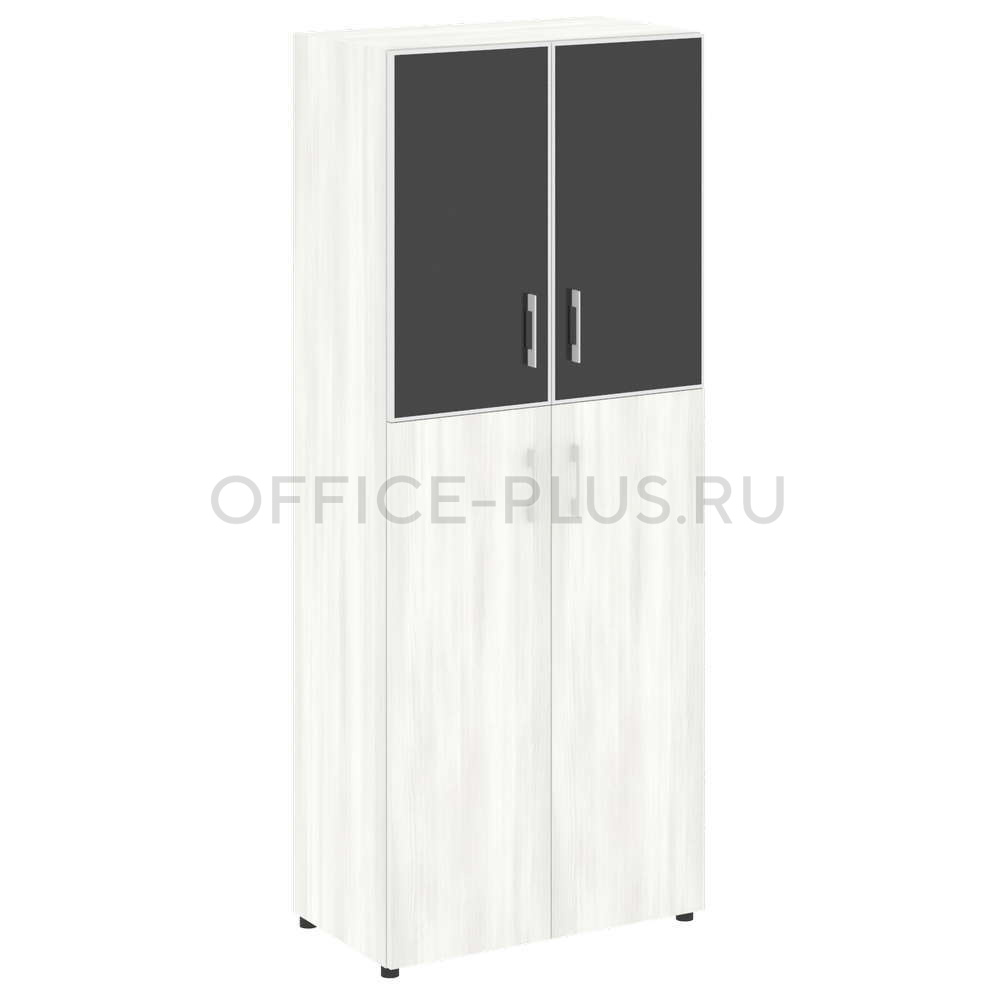 Шкаф высокий Yalta LT.ST-1.7R White/Black