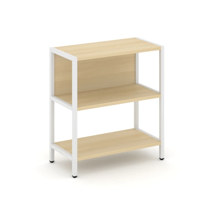 Односекционный стеллаж двухярусный Shelf System (металл белый) SN.STM-211