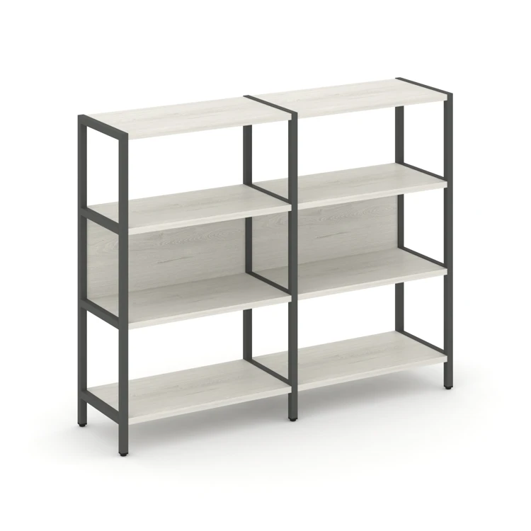 Двухсекционный стеллаж трехярусный SHELF SYSTEM (металл антрацит) SN.STM-321