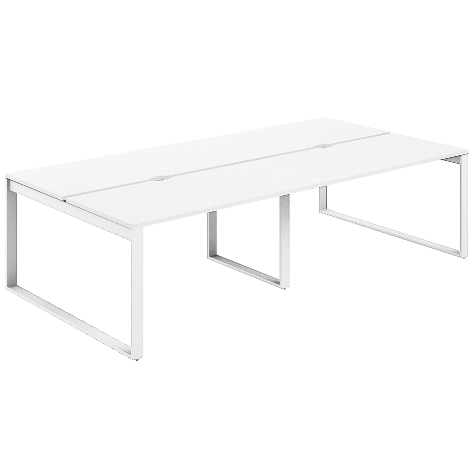 Рабочая станция с вырезом, на металлокаркасе (О-70x20) Allegro AG.149