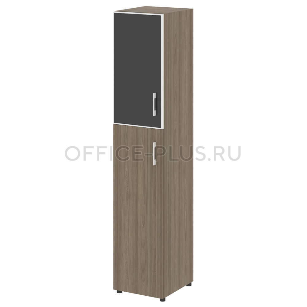 Шкаф пенал высокий Yalta LT.SU-1.7R L White/Black