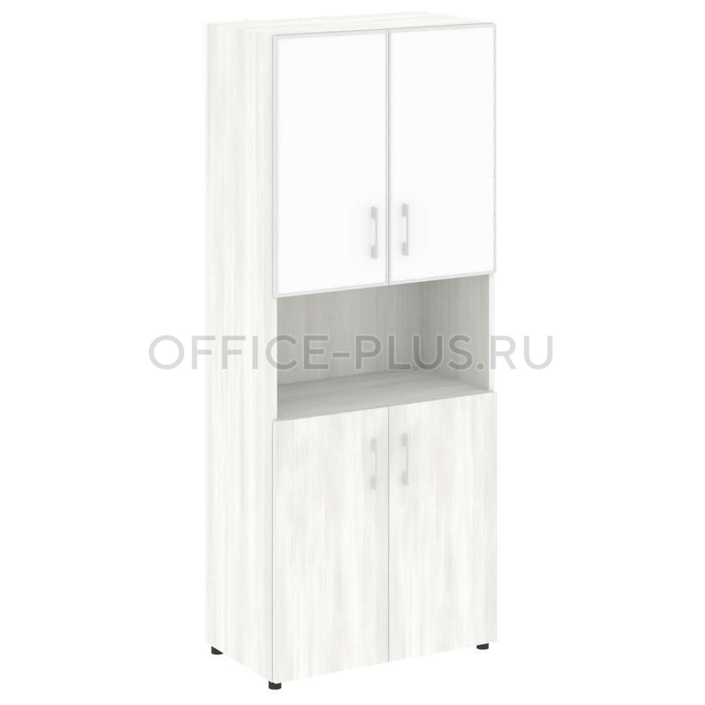 Шкаф высокий Yalta LT.ST-1.4 R White/Black