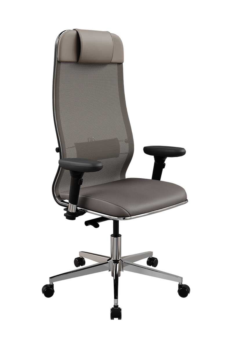 Кресло METTA ErgoLife SynchroSit 10 L1-115D - Сетка(X2)+ЭкоКожа(Экстра)