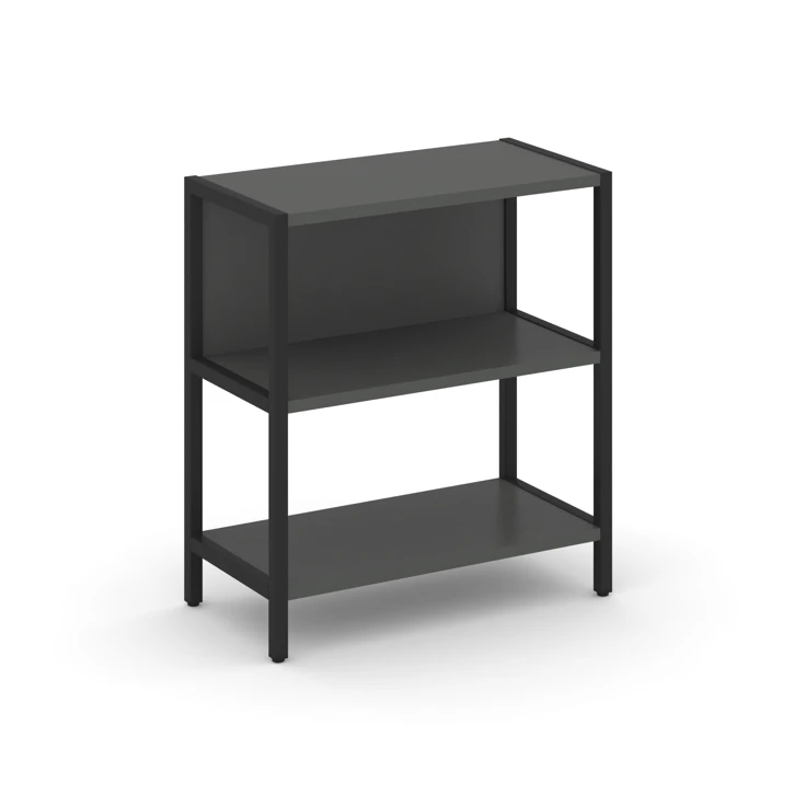 Односекционный стеллаж двухярусный SHELF SYSTEM (металл черный) SN.STM-211
