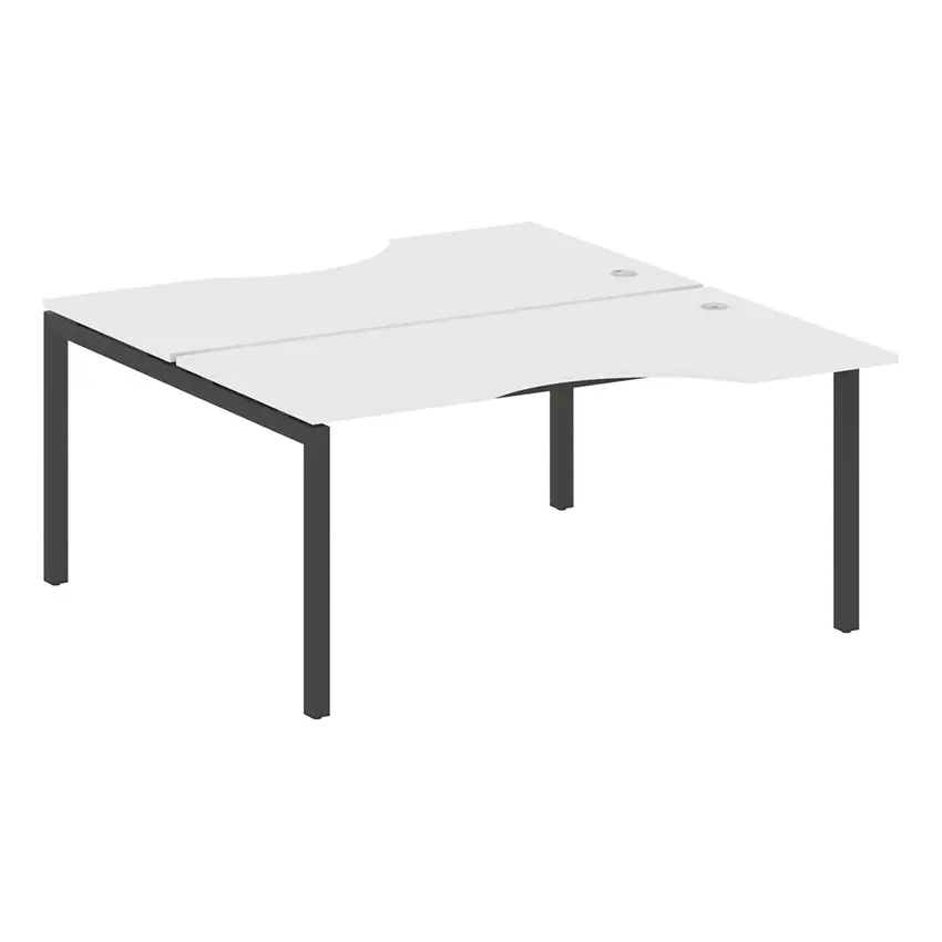 Рабочая станция 2 места эргономичная (П-опоры) QUATTRO 5Х5. 50БП.РАС-СА-2.1