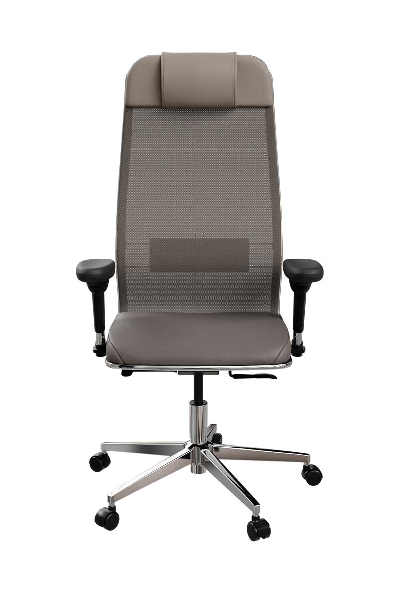 Кресло METTA ErgoLife SynchroSit 10 L1-115D - Сетка(X2)+ЭкоКожа(Экстра)