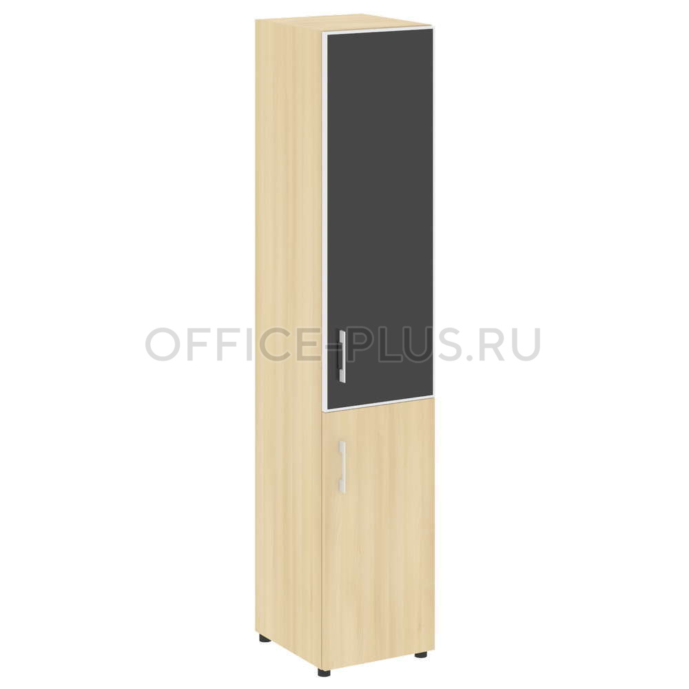 Шкаф пенал высокий Yalta LT.SU-1.2R R White/Black