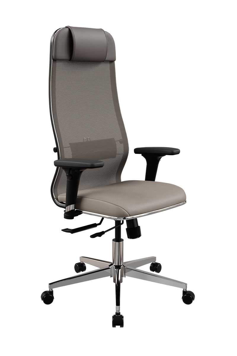 Кресло METTA ErgoLife SynchroSit 10 B1-115D -  Сетка(X2)+ЭкоКожа(Экстра)
