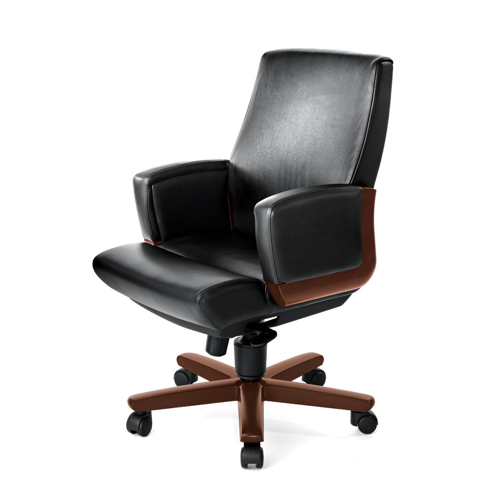 Кресло для руководителя Profooffice Dico Wood B кожа