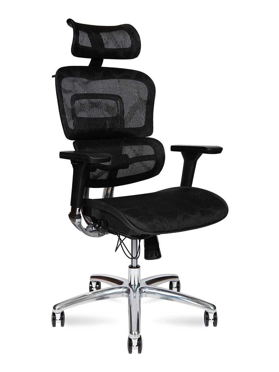 Кресло для руководителя Norden Крон / Kron aluminium black