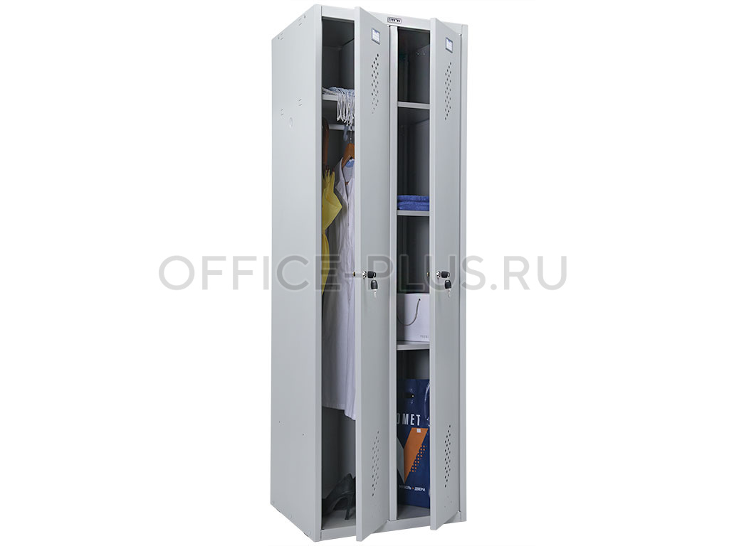 Шкаф металлический для одежды ПРАКТИК Стандарт LS-21 U